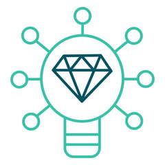 Creative diamond bulb line