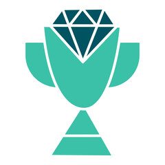 Diamond trophy award cup