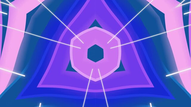 Symmetrical abstract geometric shapes form a futuristic pattern