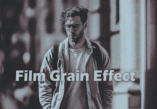 Film Grain Print Photo Effect