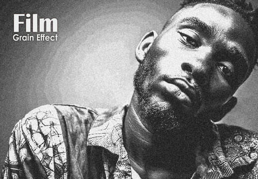 Classic Film Grain Print Photo Effect
