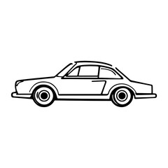Fototapeta premium car vector icon isolated PNG transparent