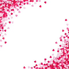 A close-up view of a white background with scattered red dots. isolated on transparent background