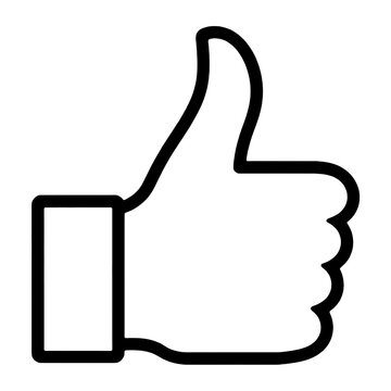 thumb up icon isolated PNG transparent