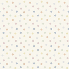 アースカラーのコンペイトウ型をランダムに敷き詰めたシームレスパターン背景 © NASYUKA