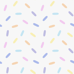 カラフルな楕円をランダムに敷き詰めたシームレスパターン背景 © NASYUKA