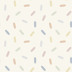 アースカラーの楕円をランダムに敷き詰めたシームレスパターン背景 © NASYUKA