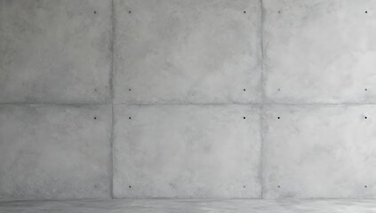 Fototapeta premium Exposed concrete wall shows a minimalist industrial design element
