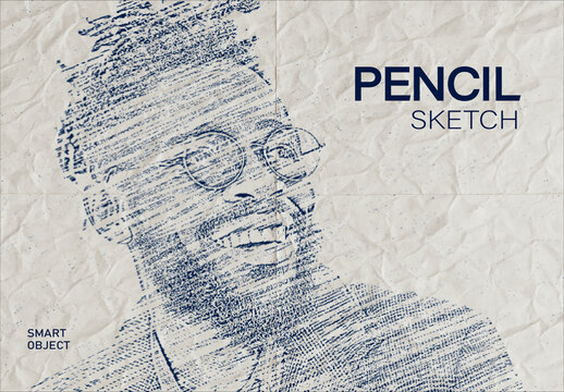 Ink Scribble Pencil Sketch Photo Effect
