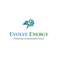 Obraz premium Evolve Energy Logo Sustainable Power Symbol.