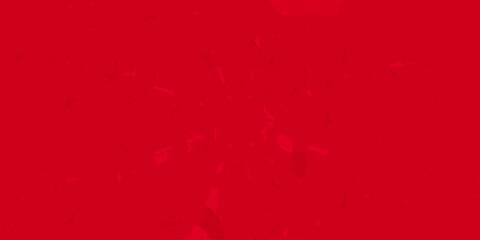 A vibrant red background with a subtle grainy texture and scattered white specks