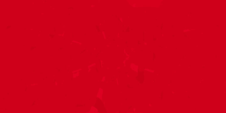 A vibrant red background with a subtle grainy texture and scattered white specks