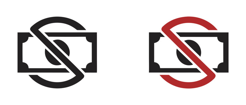 No money vector icon illustrations. No money icon