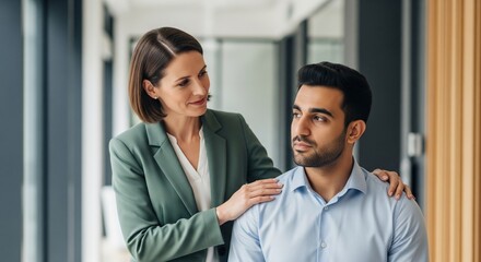 Authentic Leader Guiding Team with Empathy and Trust