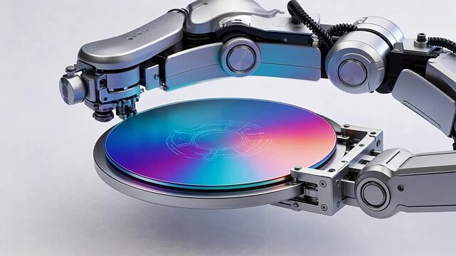 Colorful Disk in Mechanical Arm