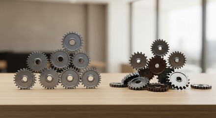 Cooperation vs. Conflict: Interlocking Gears