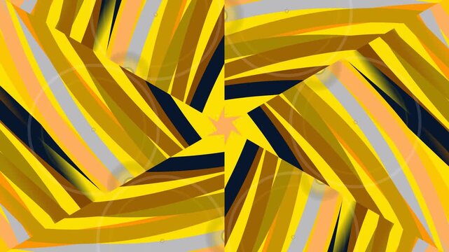 Golden geometric 3d pattern with abstract light lines creates a yellow vector illustration texture for a luxury book cover or decorative wallpaper backdrop