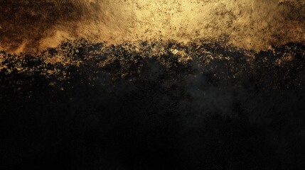 Golden metallic gradient blending into black textured background