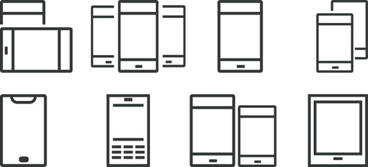 Variety of mobile phone screen sizes and orientations © Sajal.savar