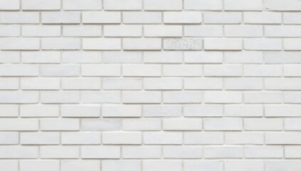 Fototapeta premium White painted brick wall creates a clean and modern textured background