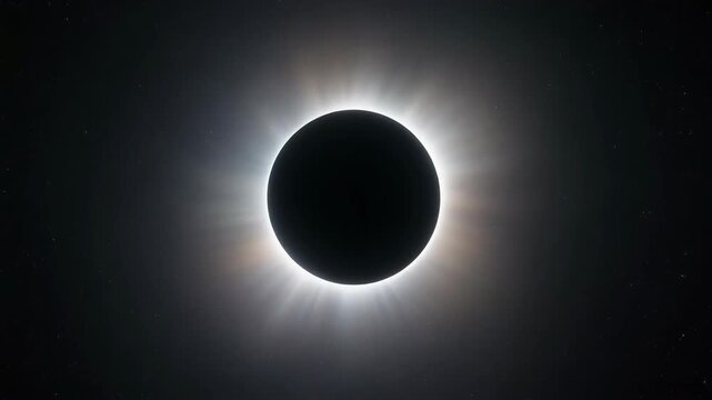 Total Solar Eclipse with Visible Sun Corona