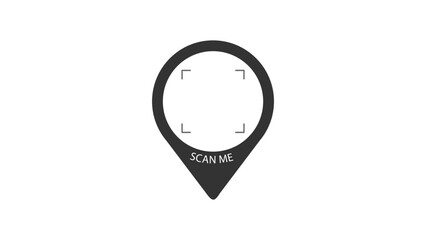 Scan me Frame. Payment now by QR code, and click CTA icon or button. Modern app design with Scanner, screen, and simple border. Vector illustration.