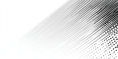Abstract Halftone Pattern Diagonal Lines Gradient From White To Black