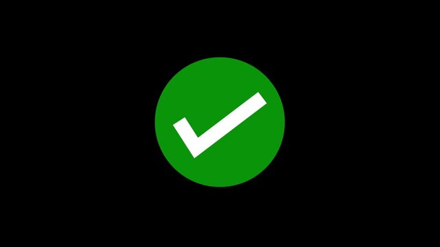 Check and Cross Animation, Green check mark and red cross mark Animation in 4k, Tick and Cross Animation, true or false icon Animation, modern Yes or No approval badge.
