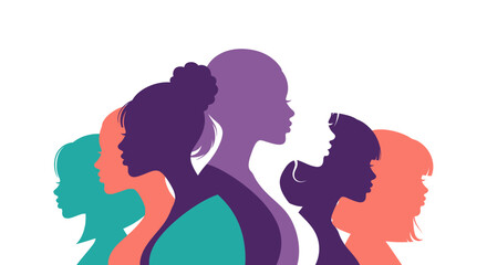 A floral arrangement of diverse silhouettes celebrating international women s day