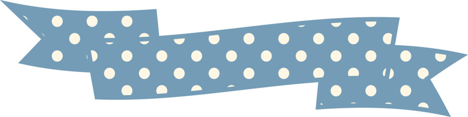 Ribbon Frame -1- blue © illustdo