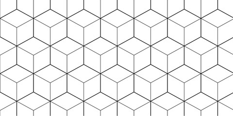 Futuristic hexagon pattern vector cube design. Cubic concept design abstract technology background.