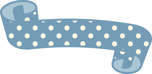 Ribbon Frame -6- blue © illustdo