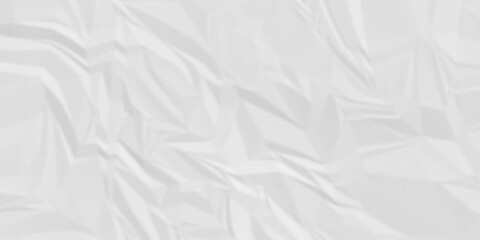 Obraz premium White paper wrinkled texture for background space. Rough white paper. Paper texture, recycled creased paper background.