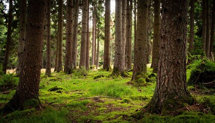 Obraz premium A high-quality top-down view of a professional workspace featuring a sleek laptop and a steaming cup of coffee on a clean minimalist desk