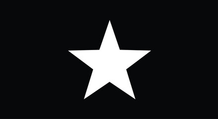 Obraz premium A simple, stark silhouette of a single star against a deep black background. Focus on the shape and texture of the star