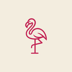 Obraz premium Flamingo Logo