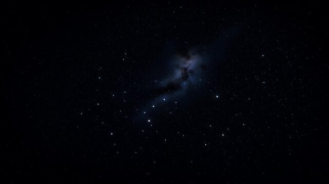 Dark space background with galaxy and stars, modern astronomy poster design