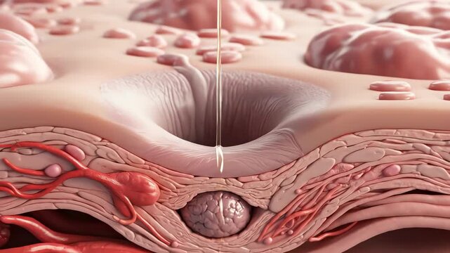 Gentle exfoliation signals remove excess keratin plugs, while oil production becomes balanced. Blocked pores gradually reopen, and sebum flow normalizes