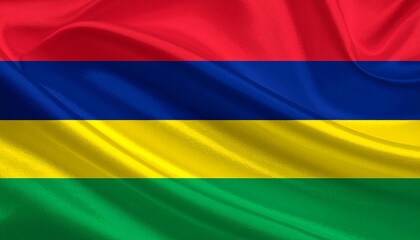 Obraz premium flag of Mauritius