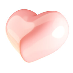 3D Abstract Cute Pink Pastel Glossy Modern Geometric Futuristic Element Object Aesthetic Smooth Curve Decoration