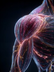 Person's arm with red veins and blue veins