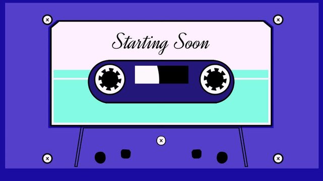 Cassette Tape - Starting Soon/BRB/Ending Screen (Loop Animation)