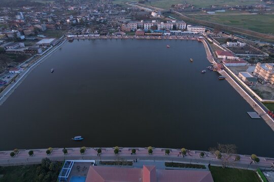 Aerial View from Mithila Hatt, Madhubani, Bihar, India