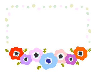 アネモネのフレーム