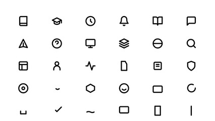 educational icons vectore set 