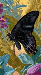 Obraz premium Butterfly colorful mobile wallpaper