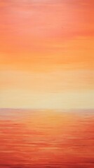 Obraz premium Minimal sunset painting outdoors horizon.
