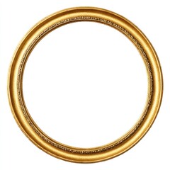 Obraz premium Elegant round golden frame design.