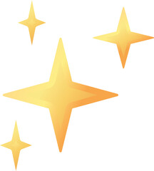 Obraz premium classic four point star glow icon