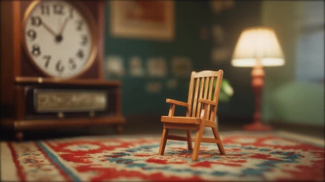 Miniature Retro Living Room